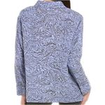 Johnny Was CALME Double Pocket Shacket Button Down Shirt Blue Size Medium New Photo 2