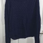 Mossimo Supply Co Blue Cable Knit Sweater Photo 0