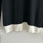 The Limited  Colorblock Knit Top Black Cream Size M Photo 2
