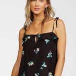 Billabong  Tank Small Going Out Woven Top Coastal Surf California Resort  NWT Photo 0