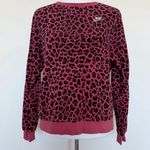 Nike Sportswear Futura Fleece Leopard Crewneck Sweatshirt Womens Size Small Pink Photo 0