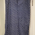 Abercrombie & Fitch  Size M Blue Floral Boho Maxi Skirt Drawstring Waist Cotton Photo 0