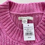 American Eagle New Oversized Crewneck Sweater Pink Dreamspun Knit Size Medium Photo 14