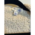 She & Sky Women Coats Teddy Bear Sherpa Style Gray White Cozy Size Large Photo 1