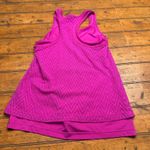 FILA  Sport Women's Athletic Tank Top Pink Chevron Racerback Layered Size M Photo 2