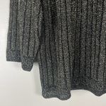 Vintage Alfred Dunner Cozy Black Gold Metallic Knit Sweater Made in USA Size M Photo 2