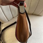 Tignanello Women’s Striped Suede Crossbody Bag Womens Multicolor Elegant Purse Brown Photo 7