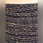 Loft Navy Multicolor Tweed Straight Pencil Mini Work ware Skirt ,Lined Sz 10 Photo 3