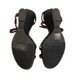 Burberry New Bow Group Suede Wedge Espadrilles size 39 Maroon Photo 7