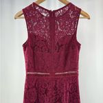 Lulus Music of the Heart Lace Maxi Dress in Burgundy Size Small Photo 4