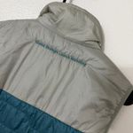 Salesforce Puffer Jacket Vest Womens Small Gray Full Zip Insulated Hexa Custom Blue Photo 6