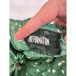 Reformation Brandi Kelly Green Floral Summer Crop Top Smocked Festival Photo 4