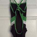 One Piece Sporti  Black And Green Suit Photo 1