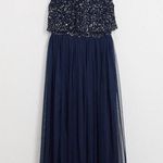 ASOS Maya Bridesmaid sleeveless midaxi tulle dress in Navy Blue size 12 Photo 10