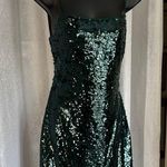 ZARA  EMERALD GREEN SEQUIN DRESS SZ: S Photo 0
