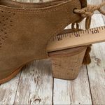 Toms Elba Perforated Leather Heeled Sandals Size 8 Photo 8