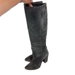 Dolce Vita Kylar Gray Suede Tall Knee High Heeled Point Toe Boots Size 7.5 Photo 3