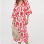H&M Embroidered Kaftan Midi Dress with Tassels and Belt - S Photo 1