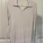 OGL Polo Neck Long Sleeve Zipper Shirt Tan Size L Photo 0