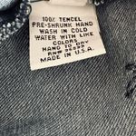 Vintage Maxi Blue Denim SS Hooded Button Shirt Dress Embroidered Size M Photo 9