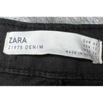 ZARA Jeans Womens 12 Black Mid Rise Skinny Peach Touch Sleek Denim Minimalist Photo 9