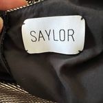 Saylor  Long Sleeve Metallic Tiered Maxi Dress Gold Small Photo 6