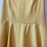 Forever 21 🔴  Yellow Strapless Flounce Romper | Small | Summer Party Outfit Photo 4