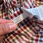 Madewell tie front top rainbow gingham check 3X v-neck short sleeve pullover Photo 8