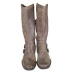 Born Magda Riding Boots Leather Brown Monk Strap W22414 Women's Size 7‎ Mid Calf Photo 2