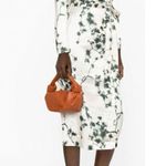 Rotate Birger Christensen Samantha Satin Wrap Dress Sycamore Comb Womens Size 6 Green Photo 1