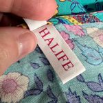 Halife Womens Tunic Dress Floral Tasseled V Neck Coastal Teal Pink Orange 2XL Size 2X Photo 7