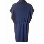 Alice + Olivia knit sleeveless turtleneck sweater dress charcoal wool drop waist L Photo 1