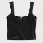 Wild Fable  Black Velour Tank Top Women's Medium NWT Photo 5