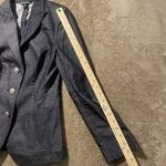 Brooks Brothers  Women’s Navy Cotton Single Breasted Blazer Size 4 Silver Buttons Photo 7