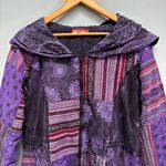 Yak N Yeti Patchwork Bohemian Cotton Coat in Purple M Size M Photo 2