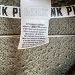PINK - Victoria's Secret Victorian’s Secret PINK Dark Green Sherpa Quarter Zip Pullover Cozy Teddy Fleece Photo 8