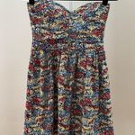 Anthropologie PARKER Silk Floral Print Strapless Mini Dress SIZE M Photo 0