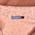 J. McLaughlin J mcglaughlin white and blue crop sleeve cheetah / leopard business casual dress Photo 2