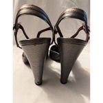 Prada Vintage Heels Size 38 Tan Brown Copper Metallic Leather. Photo 9