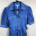 Derek Lam NEW  10 Crosby Buffy Utility Midi Shirt Dress Womens 4 Blue Dip Dye Photo 3