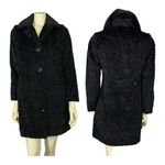 Vintage Persian Jet Black Faux Fur coat by PORTRAIT size PP 0 Photo 0