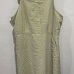 Directives Lyocell Khaki Jumper Dress overall dress Pockets Adjustable Straps Tan Size L Photo 0
