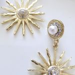 ZARA New!  Golden Sun Earrings Photo 6