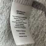 T by Talbots Lounge Twist Front Sweater Womens S Gray Scoop Stretch Long Sleeve Photo 7