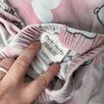 Munki Peanuts Snoopy Hearts Stars Pink Minky Velour Pajama Jogger Set Small Photo 1