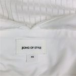 SONG OF STYLE Backless Bodycon Dress Women XS Attach Bodysuit Mesh Fairy Boho White Photo 9