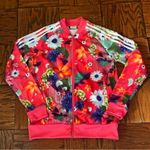 Adidas  floral Athletic Jacket Full zip L Photo 0