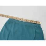 Teri Jon Rickie Freeman Long Wool Skirt Fringe Floral Appliqué Beaded Size XL Blue Photo 4