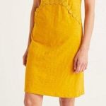 Boden Saskia Jersey Trim Dress in Sunshine Marigold Size 10 Orange Photo 1