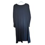 J.Jill  Maxi Dress Womens Medium Black Solid Scoop Neck Stretch Long Photo 4